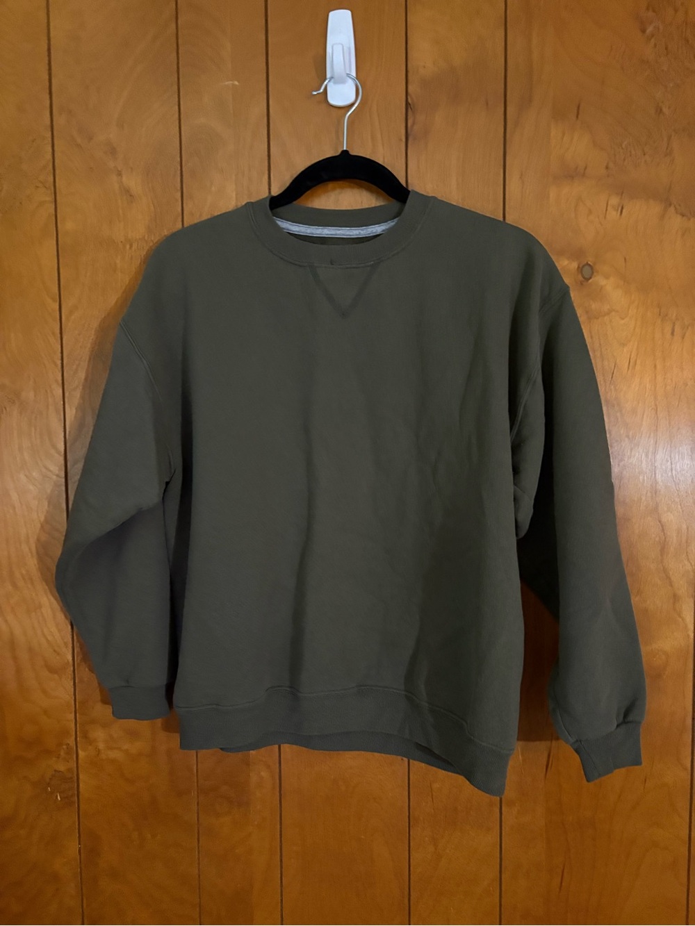 Jerzees Olive Green Crewneck Sweatshirt - Women's